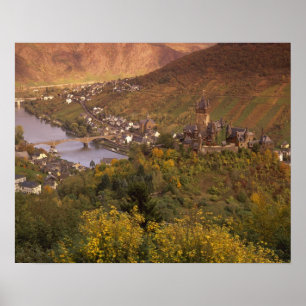 Höst i Cochem, Rheinland Pfalz, Tyskland Poster