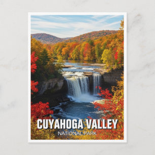 Höst i Cuyahoga Valley nationalpark Ohio Vykort