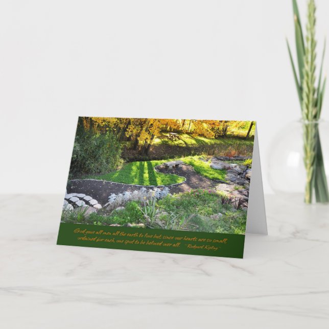 Höst i dungen kort (Framsida)