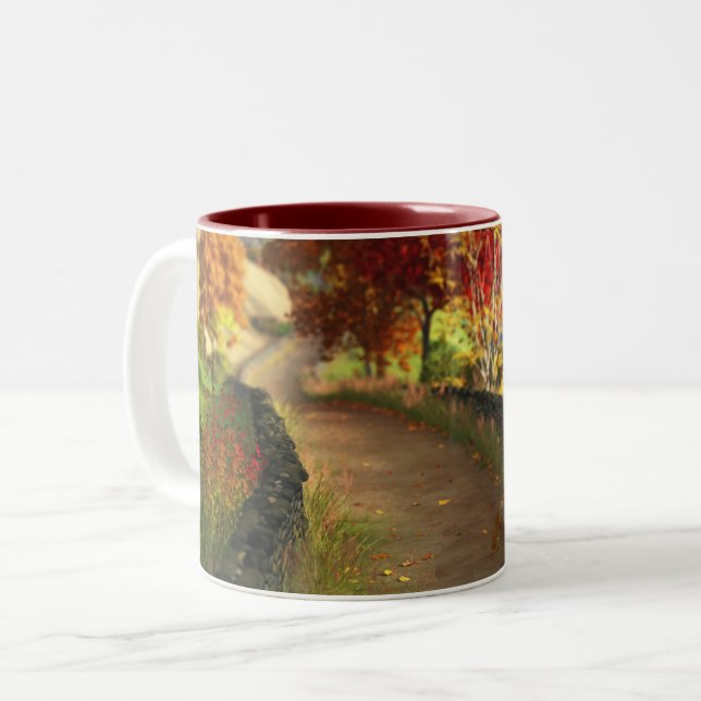 Höst i Glen Mug Två-Tonad Mugg (Framsida vänster)