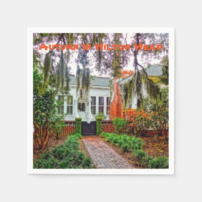 Höst i Hilton Head Coastal Discovery Museum HHI Pappersservett (Framsidan)