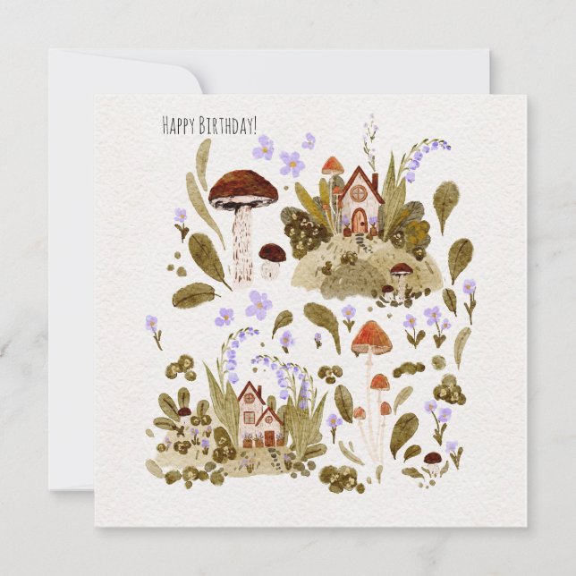 Höst i illustration av träets vattenfärg (Framsida)