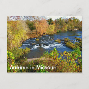 Höst i Joplin Missouri / Shoal Creek Vykort