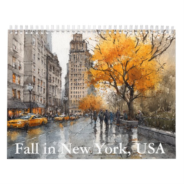 Höst i New York-USA-kalender Kalender (Omslag)