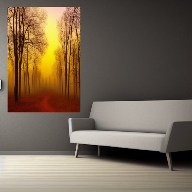 Höst i skogen | AI Art Poster (Skapare uppladdad)