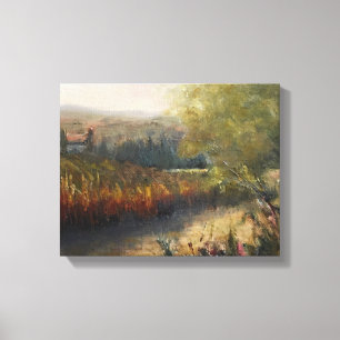Höst i Umbria Original Artwork Canvastryck