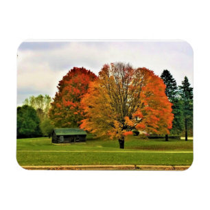 Höst i Väster Bend, Wisconsin Magnet