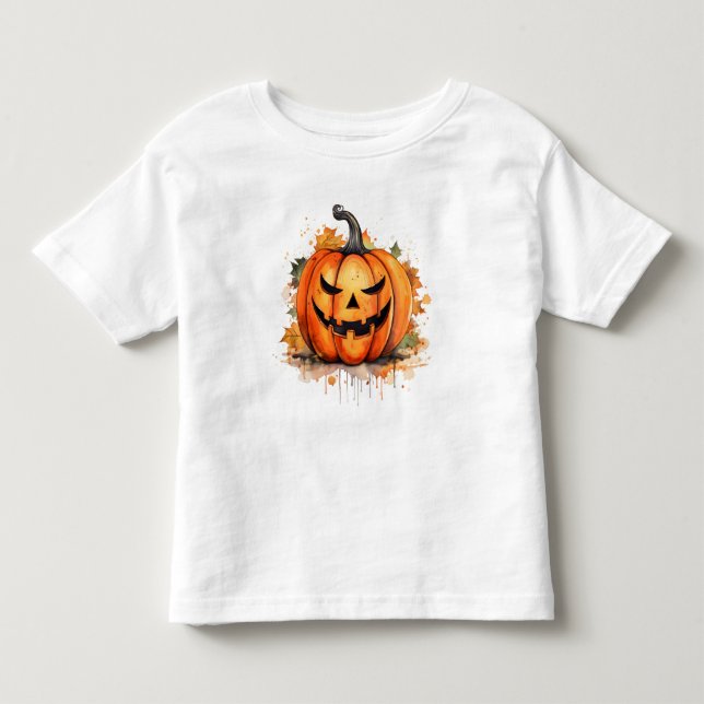 Höst Jack-o-lantern Halloween  T Shirt (Framsida)