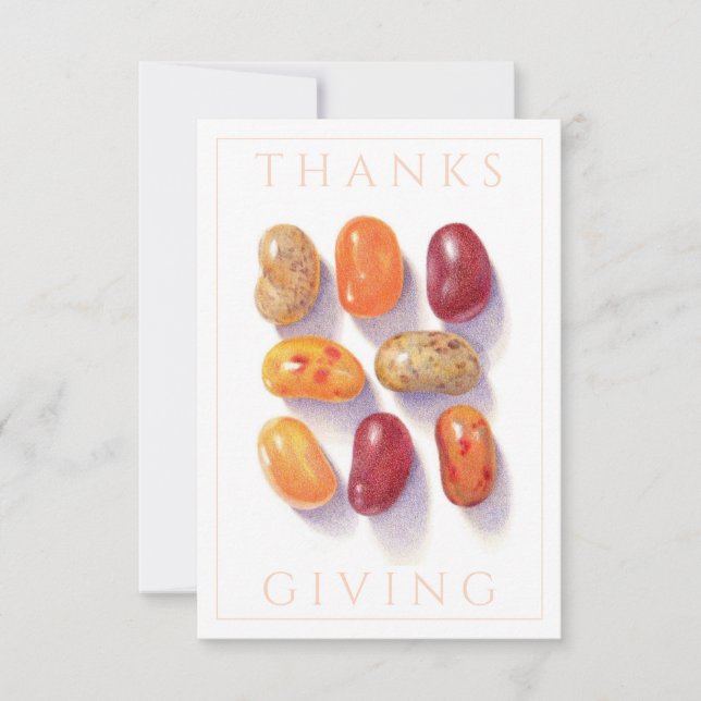 HÖST JELLY BEANS Thanksgiving 3,5x5 Platt Kort (Framsida)