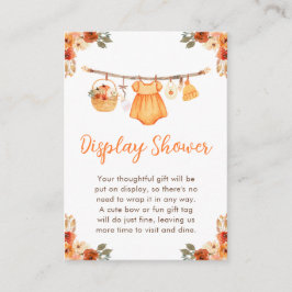 Höst Kläder Linje Baby Utställning Dusch Tilläggskort