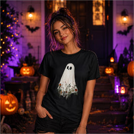 Höst kuslig säsong sublimeringsdesign Halloween T Shirt