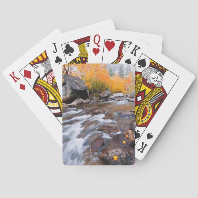 Höst längs Bishop Creek, CA Casinokort (Baksidan)