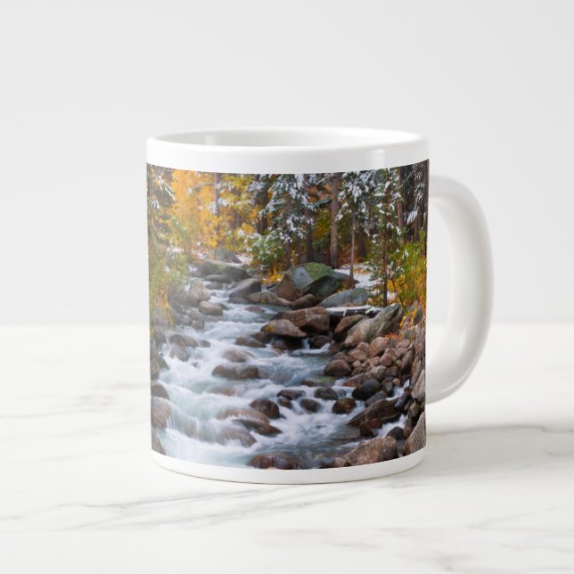 Höst längs Bishop creek, Kalifornien Jumbo Mugg (Framsida höger)