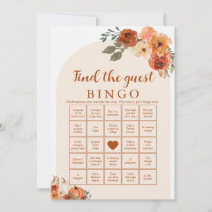 Höst Liten Hitta Gäst Baby Shower Bingo Spel Inbjudningar
