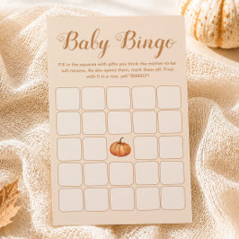 Höst Liten Pumpa Baby Shower Bingo Spel