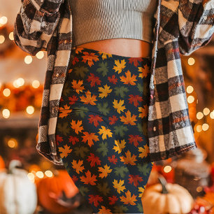 Höst Lönnlöv Faller Marinblå Leggings