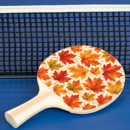 Höst Lönnlöv Mönster | Höst Orange Rött Löv Pingisracket