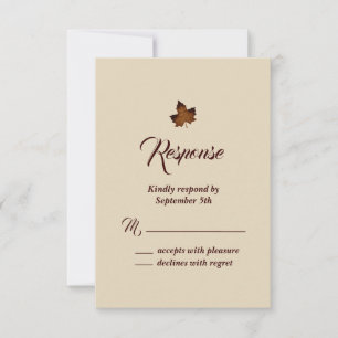 Höst Lönnlöv RSVP - beige OSA Kort