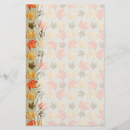 Höst löv 1-mall brevpapper