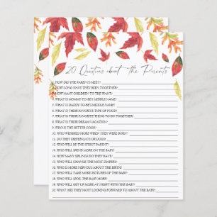 Höst löv - 20 frågor om föräldrarna