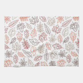 Höst löv Aesthetic Kitchen Towel Kökshandduk