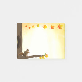 Höst löv anteckningar post-it block