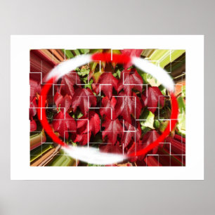 Höst löv art poster