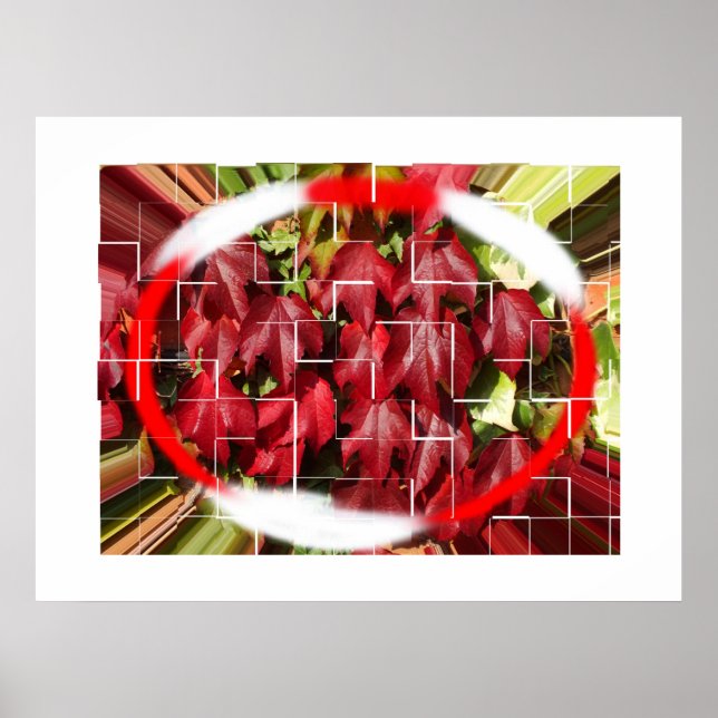 Höst löv art poster (Framsidan)