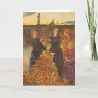 Höst löv av Herr John Everett Millais Kort