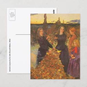 höst löv av Herr John Everett Millais Vykort