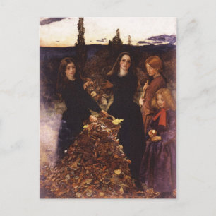 Höst löv av John Everett Millais Vykort