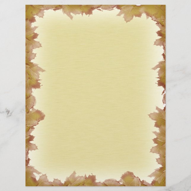 Höst löv bakgrund reklamblad (Framsidan)