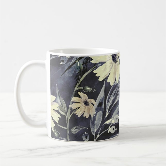 Höst löv, bär: vattenfärgen mönster. kaffemugg (Vänster)