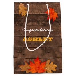 Höst löv & Barnwood Personlig Gift Bag