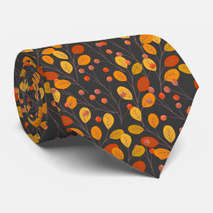 Höst löv & Berries Seamless Mönster Fall Slips