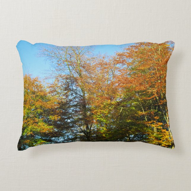 HÖST LÖV & BLÅ HIMMEL - PERSONLIG PRYDNADSKUDDE (Framsidan)