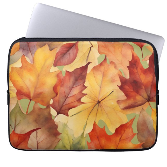 Höst löv blad laptop fodral (Framsidan)