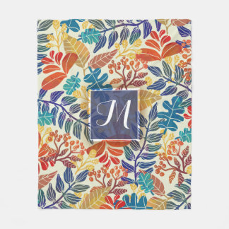 Höst löv bötfäller blom- bakgrund fleecefilt