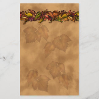 Höst löv brevpapper