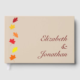 Höst löv Bröllop Gästböcker