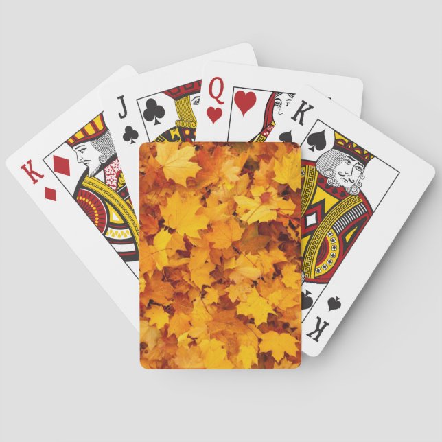 Höst löv casinokort (Baksidan)