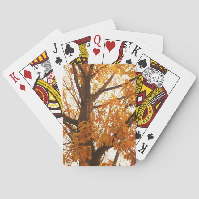 Höst löv casinokort (Baksidan)