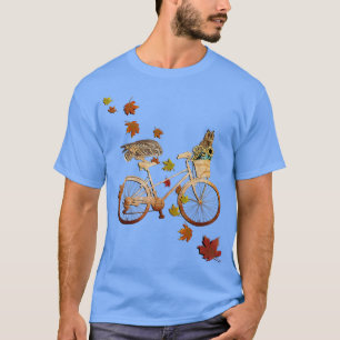 Höst löv Cute Uggla for Fall T Shirt