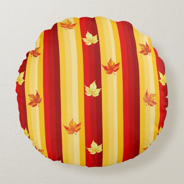 Höst löv dekorativ kudde (Framsidan)