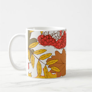 Höst löv, enkelt sömlöst mönster kaffemugg