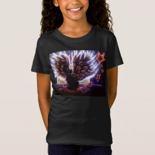 Höst löv Fairy Cat T-shirt