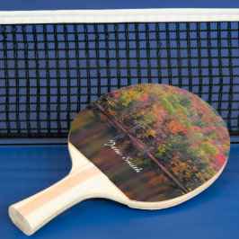 Höst löv Fall Färg Scene Ping Pong Paddle Pingisracket