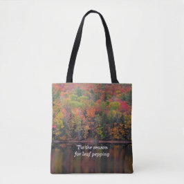 Höst löv Fall Färg Scene Tote Bag Tygkasse