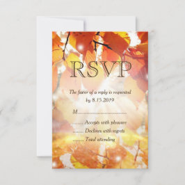 Höst löv Fall Wedding OSA kort