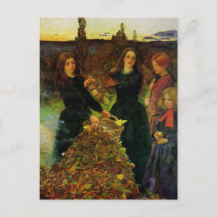Höst löv Fine Art Vykort